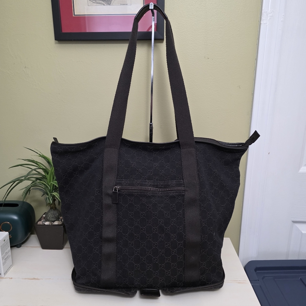 Gucci | Brown GG Canvas Folding Travel Tote Bag
